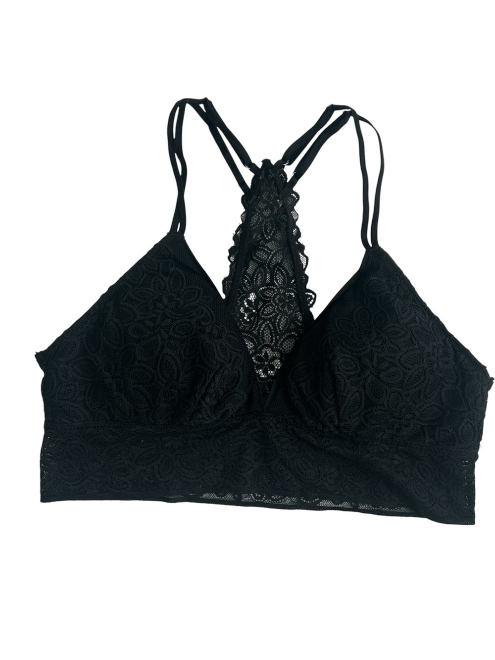aerie Black Lace Racerback Bralette